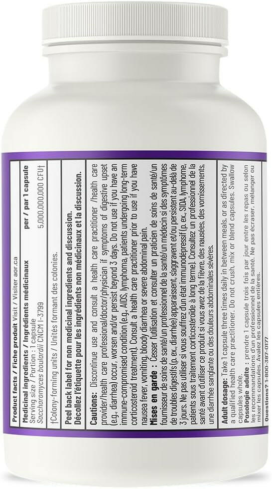 Saccharomyces Boulardii | AOR™ | 90 Capsules - Coal Harbour Pharmacy