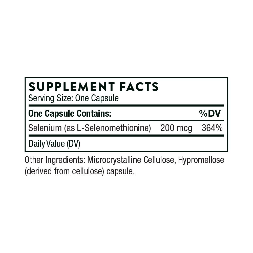Selenium | Thorne® | 60 Capsules - Coal Harbour Pharmacy