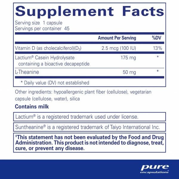 Sereniten Plus | Pure Encapsulations® | 45 Veggie Caps - Coal Harbour Pharmacy