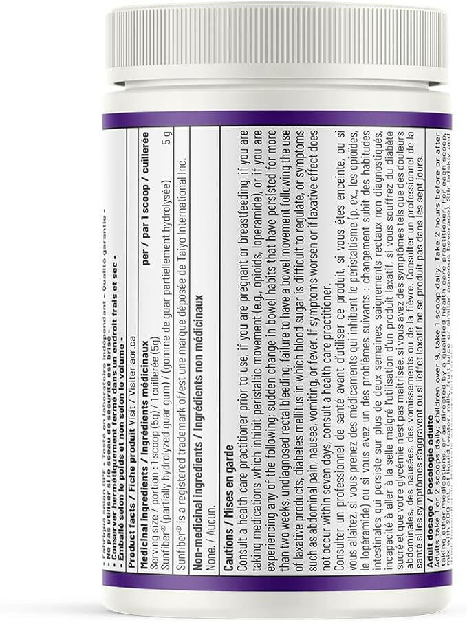 SoluFibre 300gm | AOR™ | 300gr (60 Servings) - Coal Harbour Pharmacy