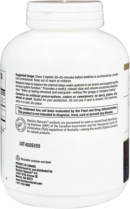 Somno-Pro® | Bioclinic® Naturals | 90 Chewable Tablets - Coal Harbour Pharmacy