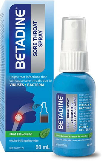 Sore Throat Spray | BETADINE® | 50ML - Coal Harbour Pharmacy