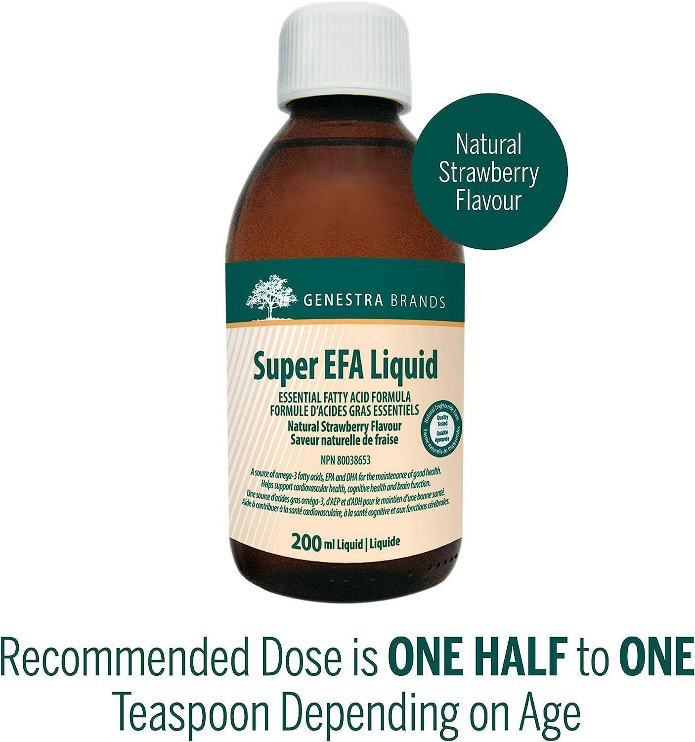 Super EFA Liquid | Genestra Brands® | 200 mL or 500 mL | Orange or Strawberry Flavours - Coal Harbour Pharmacy