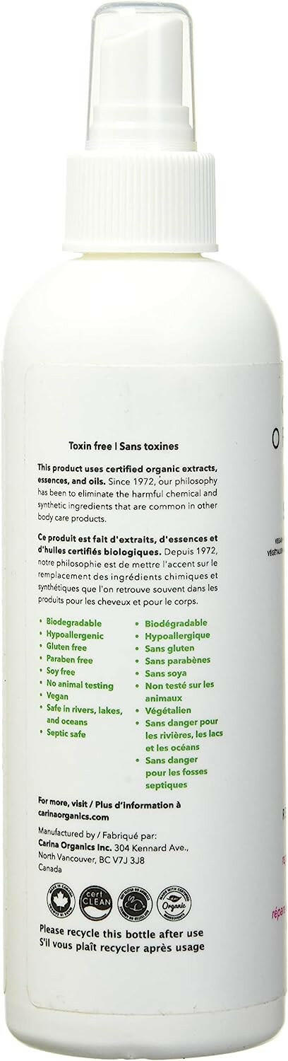 Sweet Pea Leave-In Conditioner | Carina Organics® | 250 mL. (8 fl. oz.) - Coal Harbour Pharmacy
