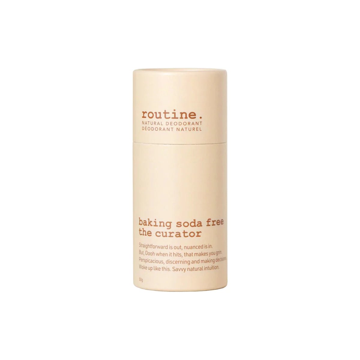 The Curator (Baking Soda Free) Deodorant | routine. | 5G Mini & 58G Jar & 50G Stick - Coal Harbour Pharmacy