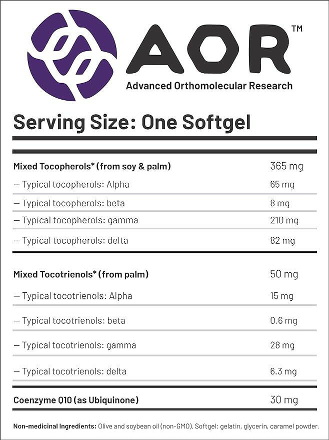 Total E | AOR™ | 60 or 120 Capsules - Coal Harbour Pharmacy