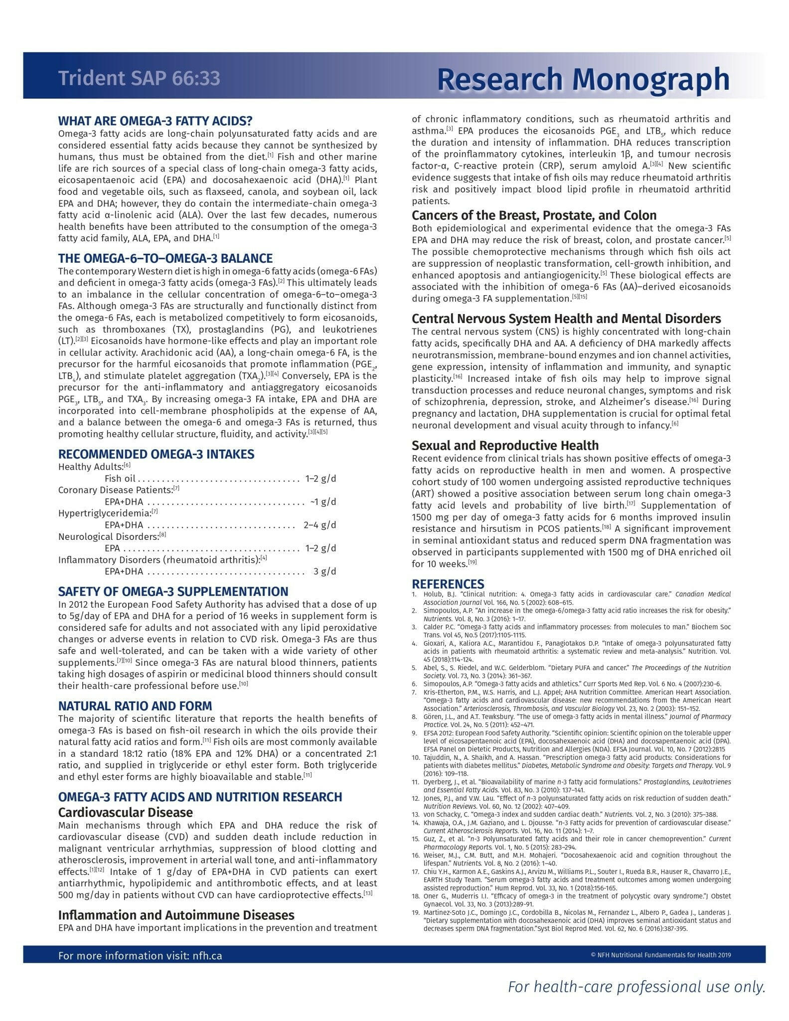 Trident SAP 66:33 (Lemon) | NFH | 60 or 120 Softgels - Coal Harbour Pharmacy