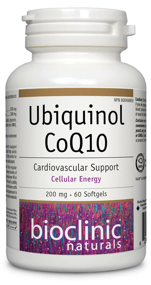 Ubiquinol CoQ10 200 mg | Bioclinic® Naturals | 60 Softgels - Coal Harbour Pharmacy