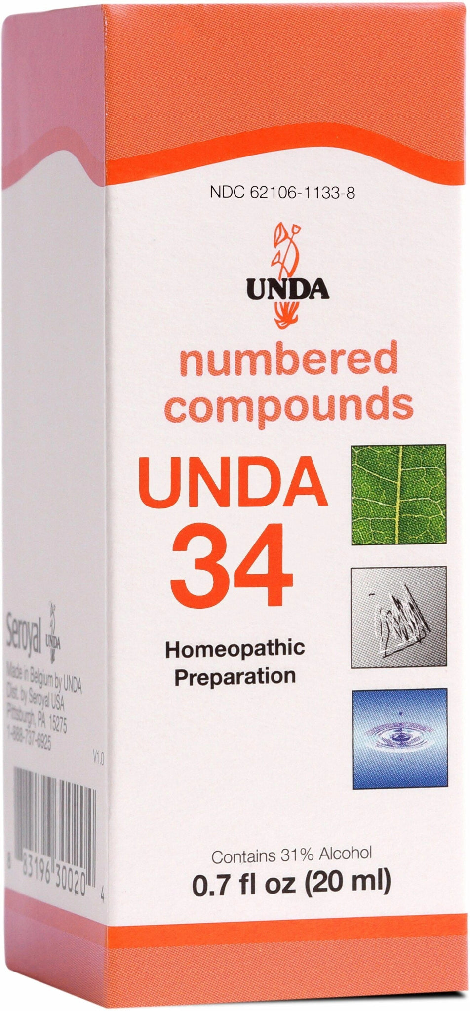 Unda 34 | UNDA Numbered Compounds | 20 mL (0.7 fl. oz) - Coal Harbour Pharmacy