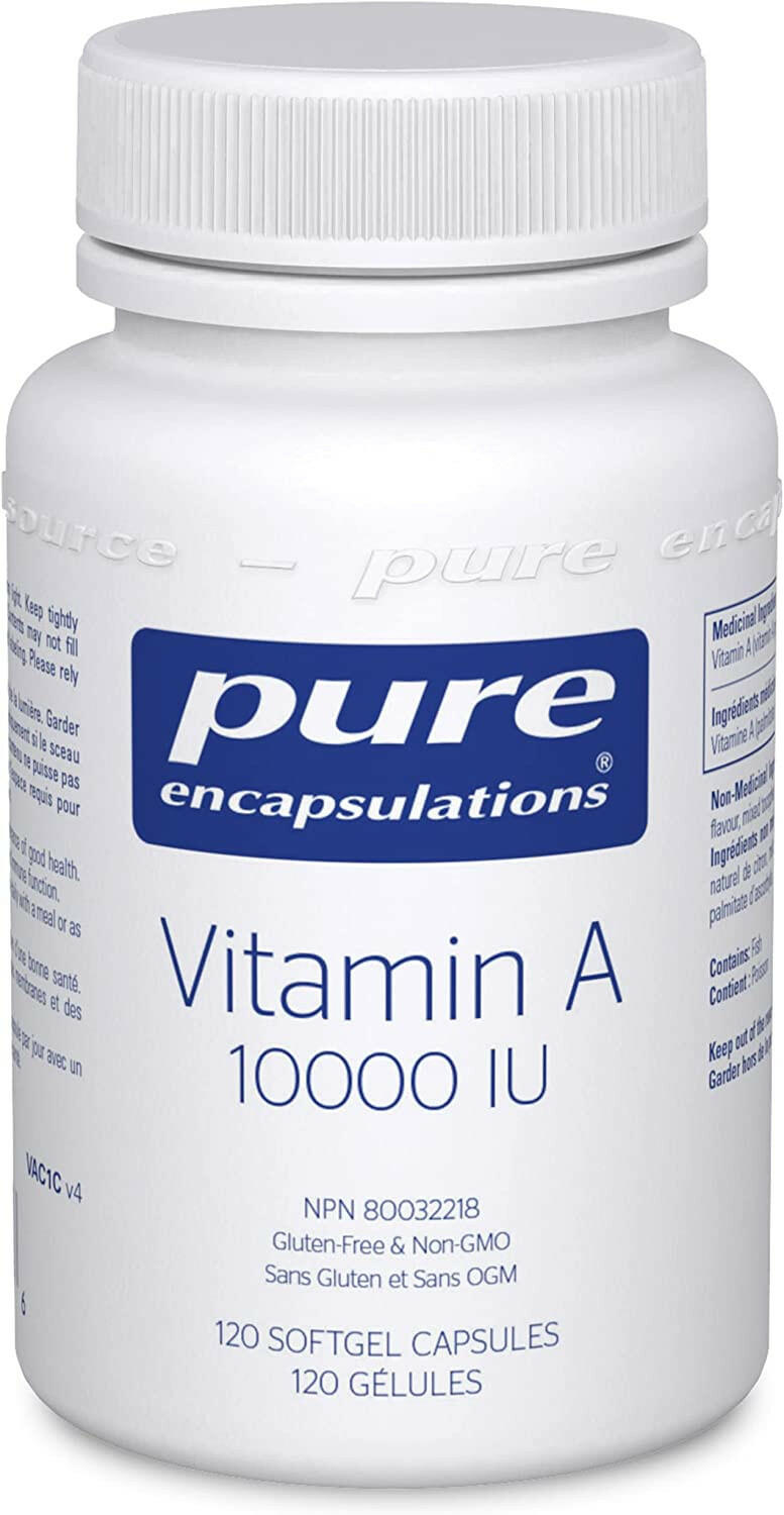 Vitamin A 10,000 | Pure Encapsulations® | 120 Softgel Capsules - Coal Harbour Pharmacy