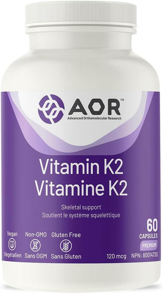 Vitamin K2 | AOR™ | 60 Capsules - Coal Harbour Pharmacy