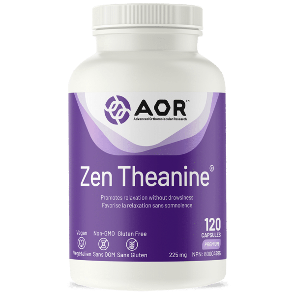 Zen Theanine | AOR™ | 60 or 120 Capsules - Coal Harbour Pharmacy