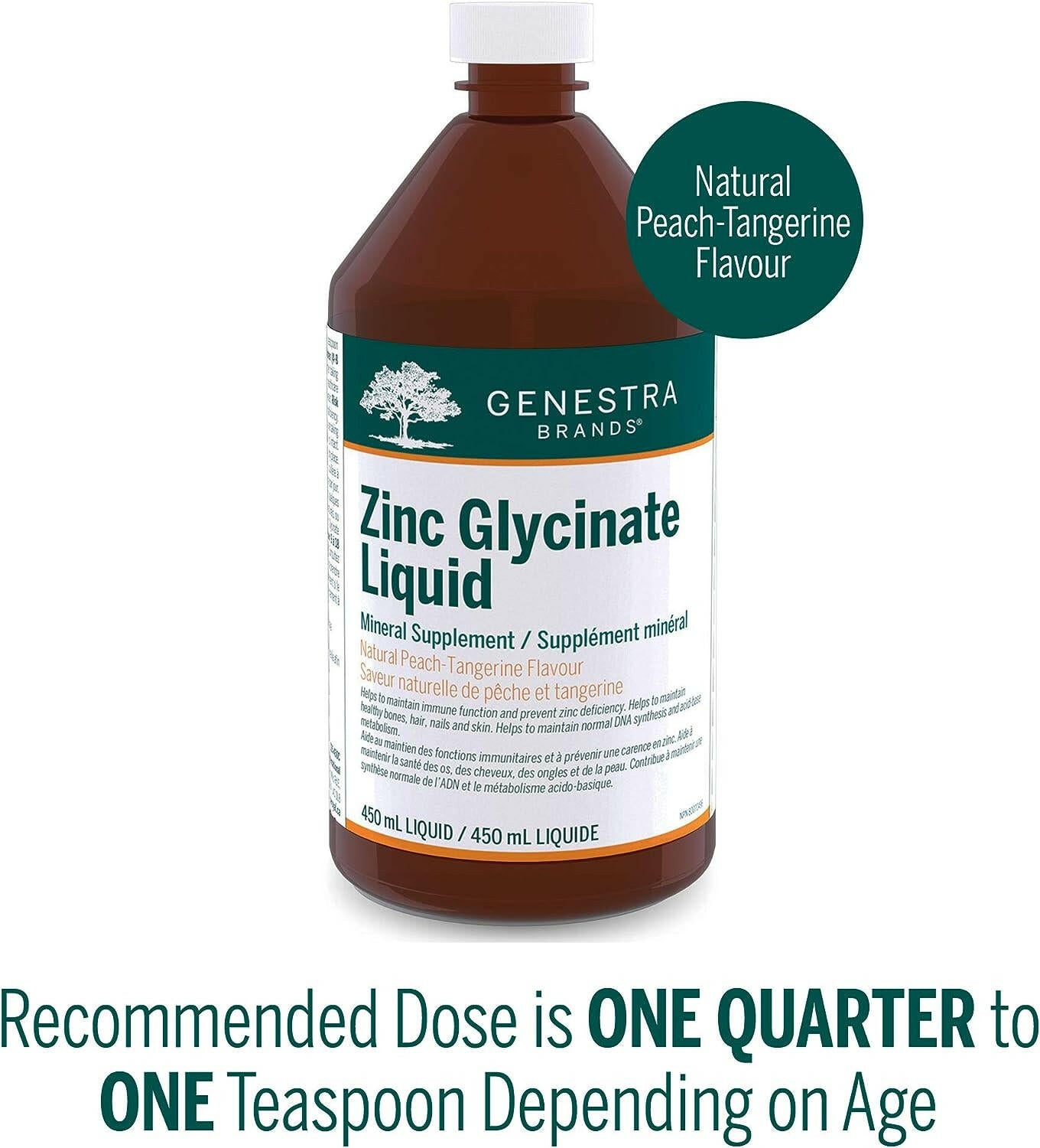 Zinc Glycinate Liquid | Genestra Brands® | 450 mL - Coal Harbour Pharmacy