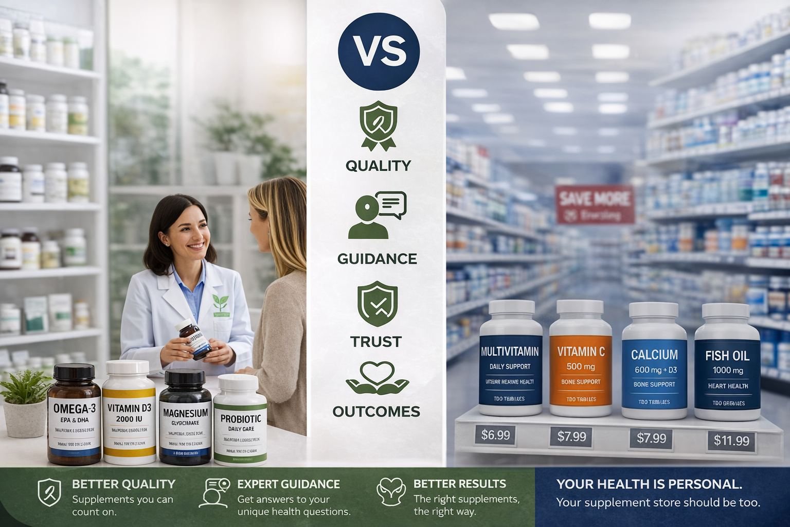 Where You Buy Your Supplements Matters: Local Pharmacy vs Chain Drugstore Explained