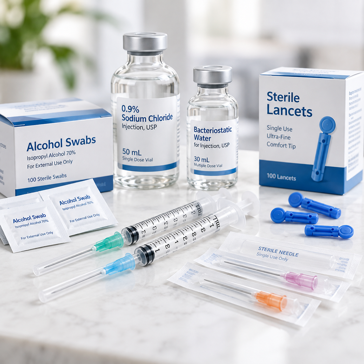 Injection & Sterile Supplies – Syringes, Needles & Sterile Preparation Essentials