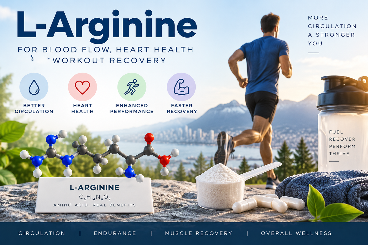 L-Arginine – Blood Flow, Heart Health & Workout Support