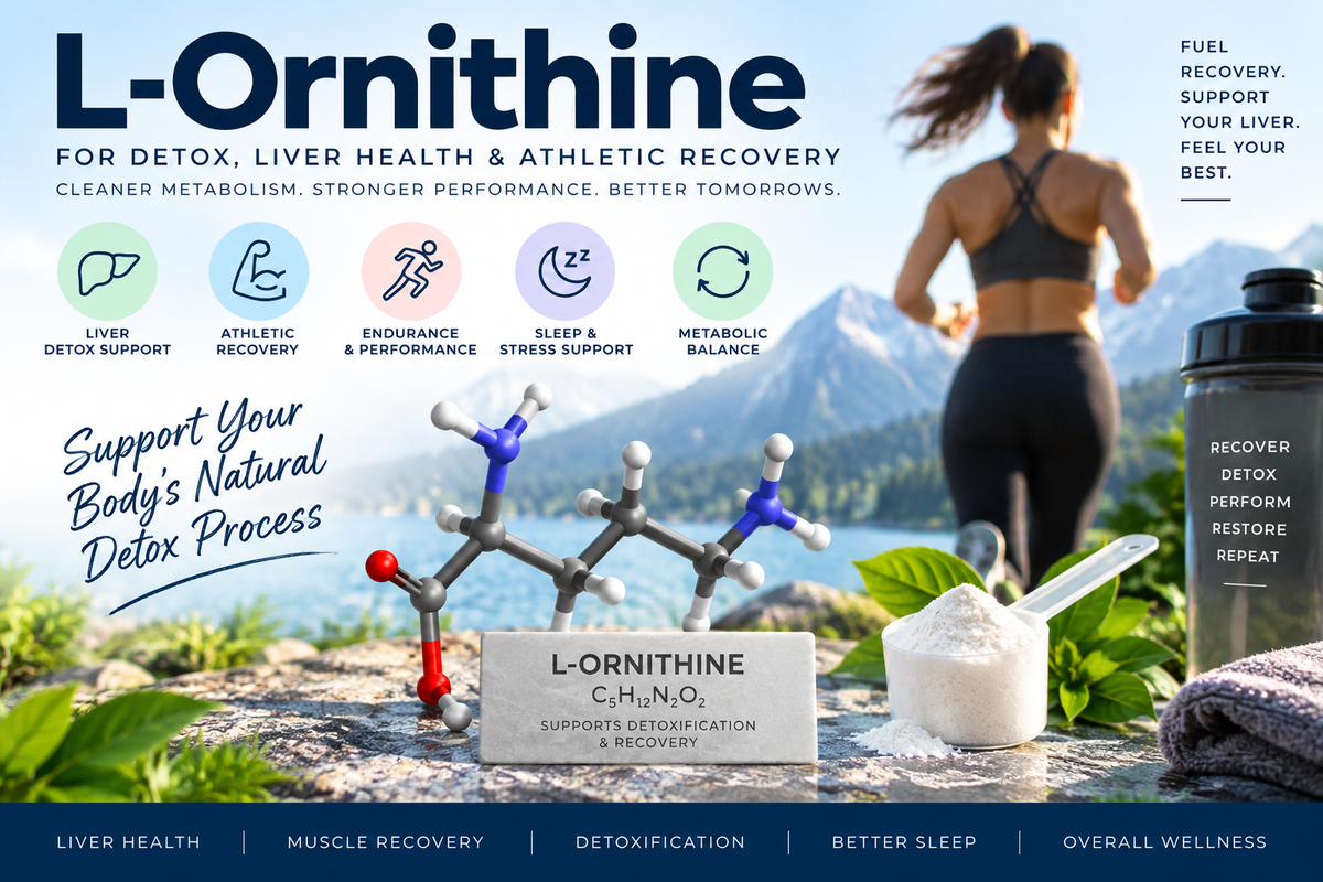 L-Ornithine – Urea Cycle, Liver Function & Athletic Recovery Support