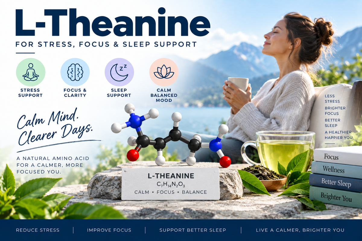 L-Theanine – Stress, Focus & Sleep Support