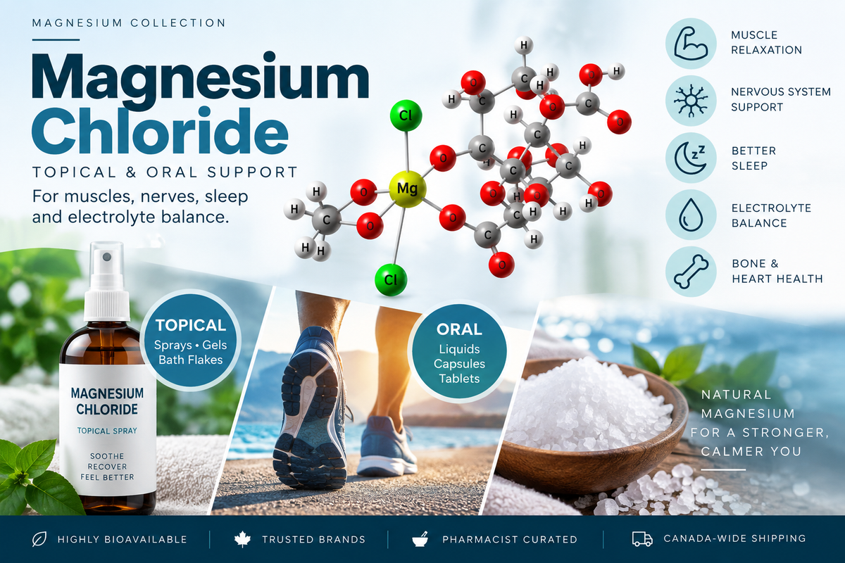 Magnesium Chloride – Topical & Oral Magnesium Support