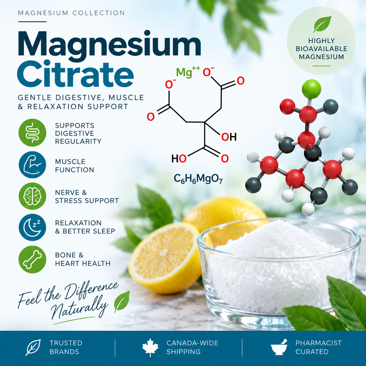 Magnesium Citrate – Digestive Regularity, Muscle & Nutritional Support