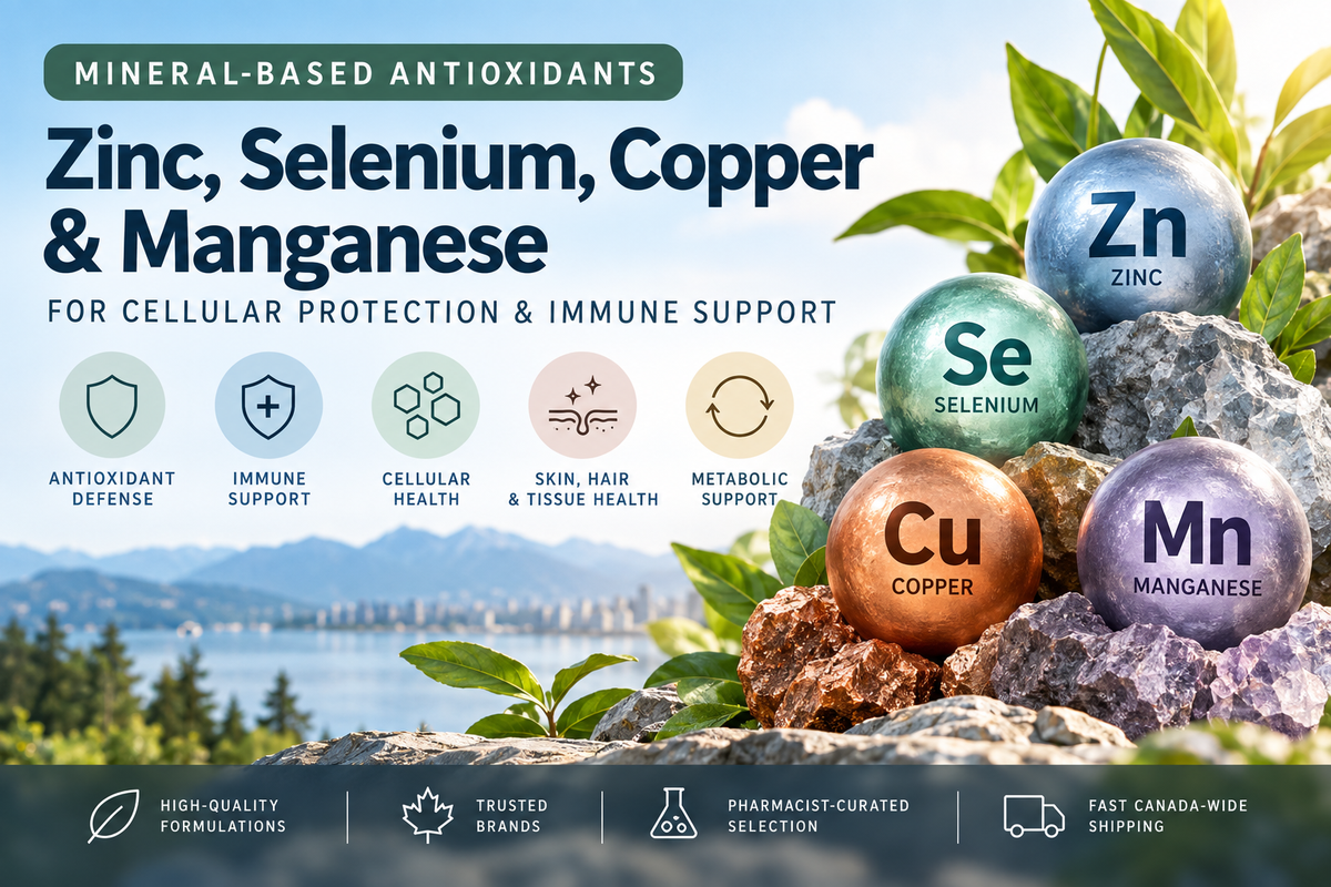 Mineral-Based Antioxidants – Zinc, Selenium, Copper & Manganese