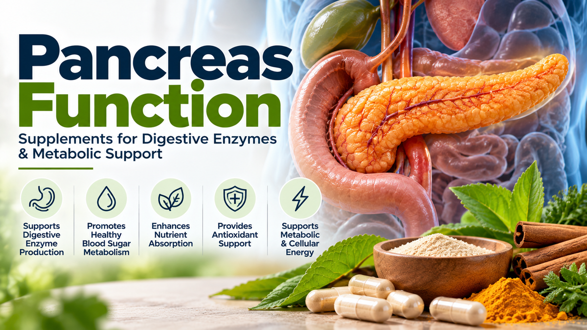 Pancreas Function – Digestive Enzymes, Blood Sugar & Metabolic Support