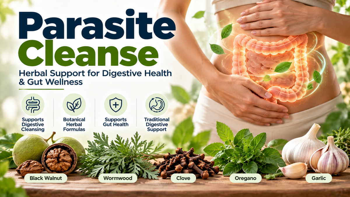 Parasite Cleanse – Herbal Cleansing, Digestive Health & Gut Support Supplements