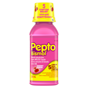 Pepto Cherry Liquid | Pepto Bismol®| 230 mL or 480 mL