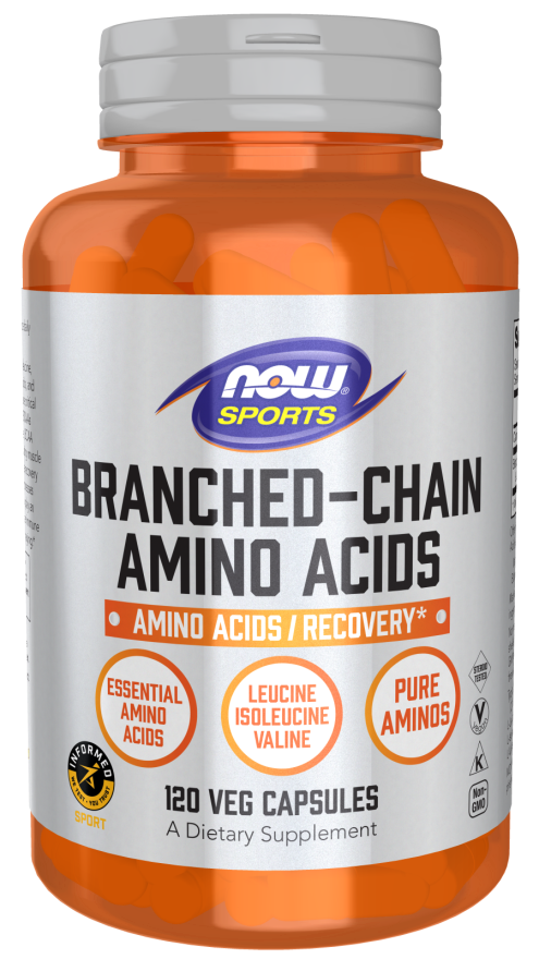 Branched Chain Amino Acids | NOW® Sports | 60 OR 120 Veg Capsules
