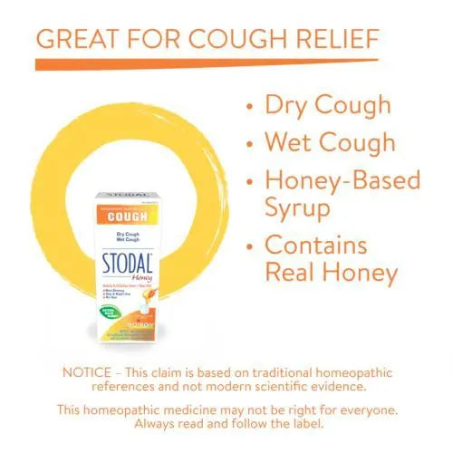 Stodal Adults Honey Cough Syrup | Boiron® | 200 mL