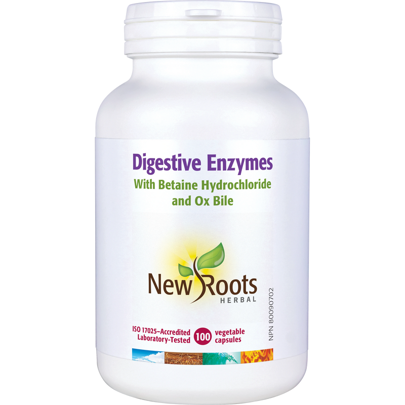 Digestive Enzymes  | New Roots HERBAL® | 100 Capsules