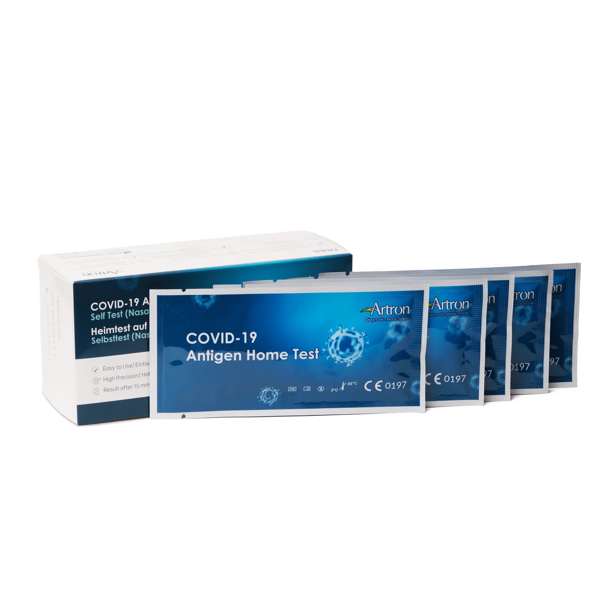 Rapid COVID-19 Antigen Self Test (Nasal) | Artron | 5 Tests/Box