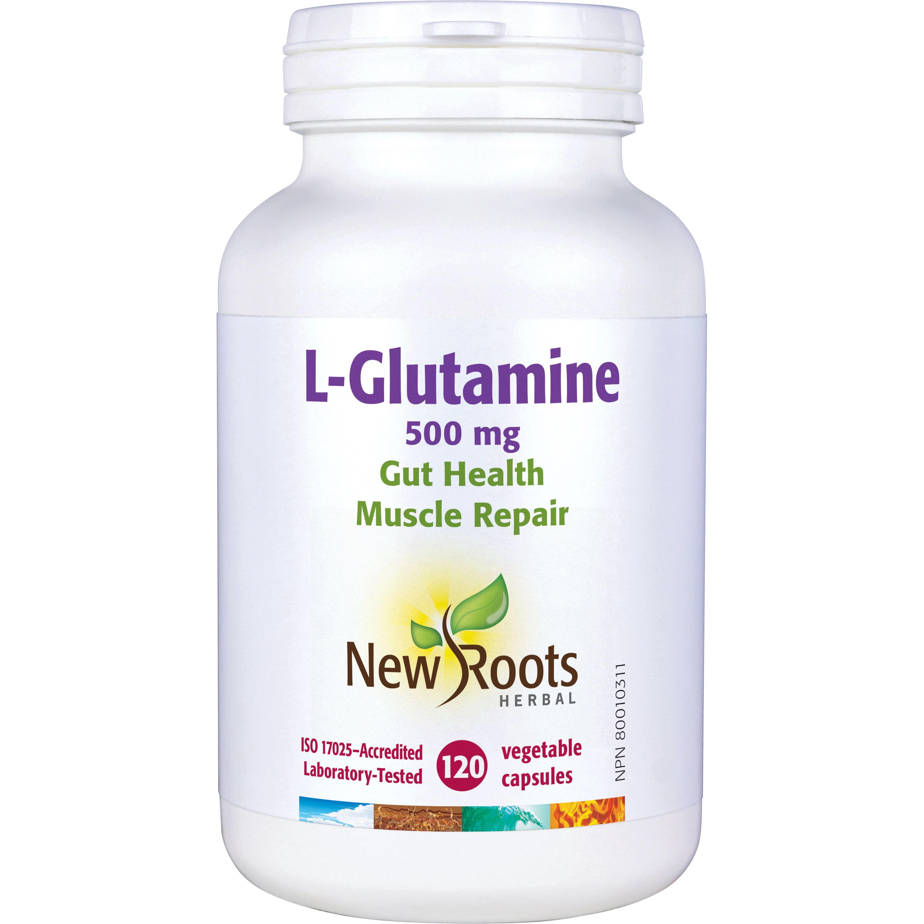 L-Glutamine 500 mg | New Roots HERBAL® | 120 Capsules