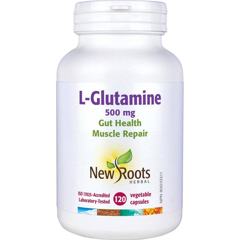 L-Glutamine 500 mg | New Roots HERBAL® | 120 Capsules