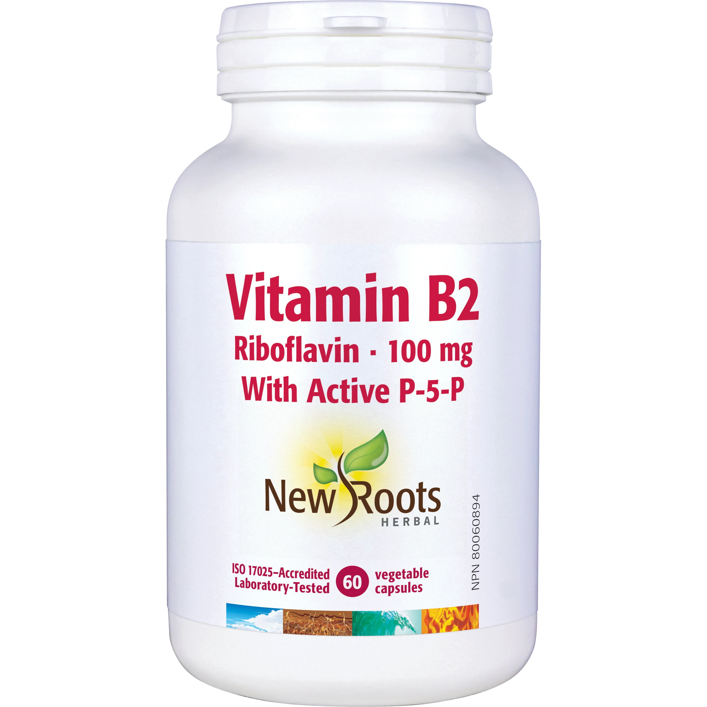 Vitamin B2 | New Roots HERBAL® | 60 Veg Capsules
