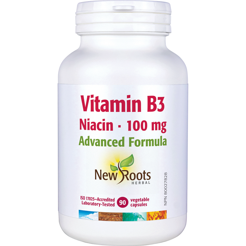 Vitamin B3 Niacin 100 mg | New Roots HERBAL® | 90 Vegetable Capsule