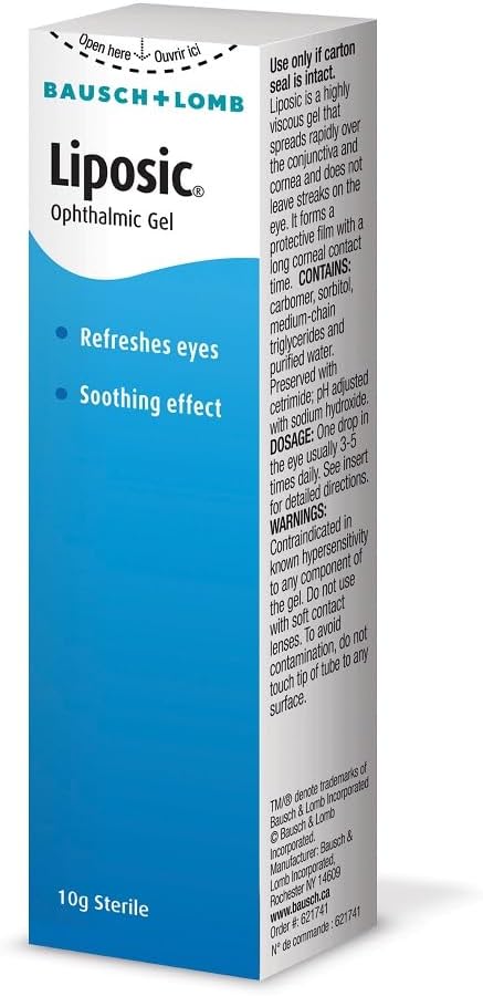Liposic Ophthalmic Liquid Gel | Bausch + Lomb | 10 g