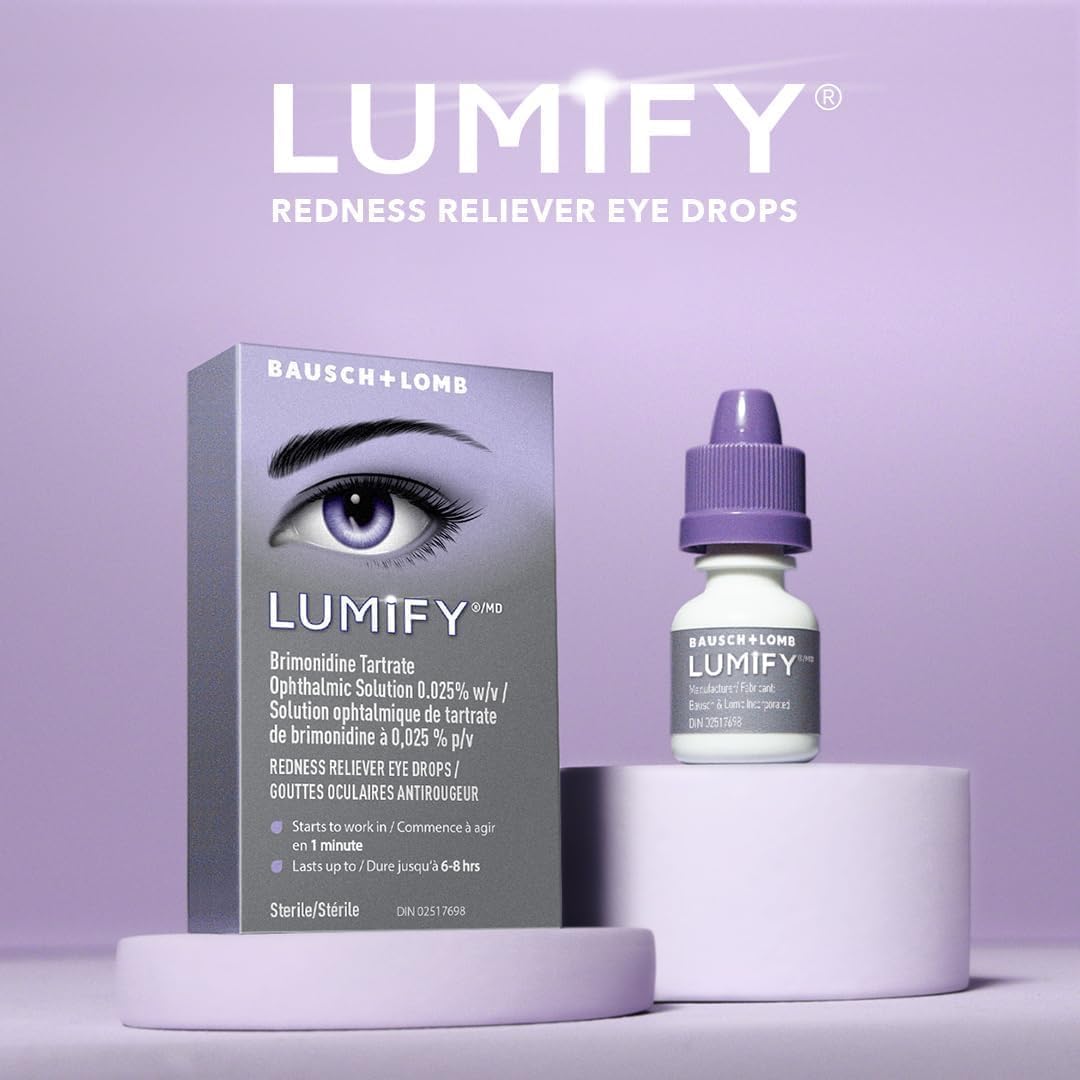 Lumify Whitening Eye Drops for Red Eyes, Redness Reliever | Bausch + Lomb | 7.5 mL