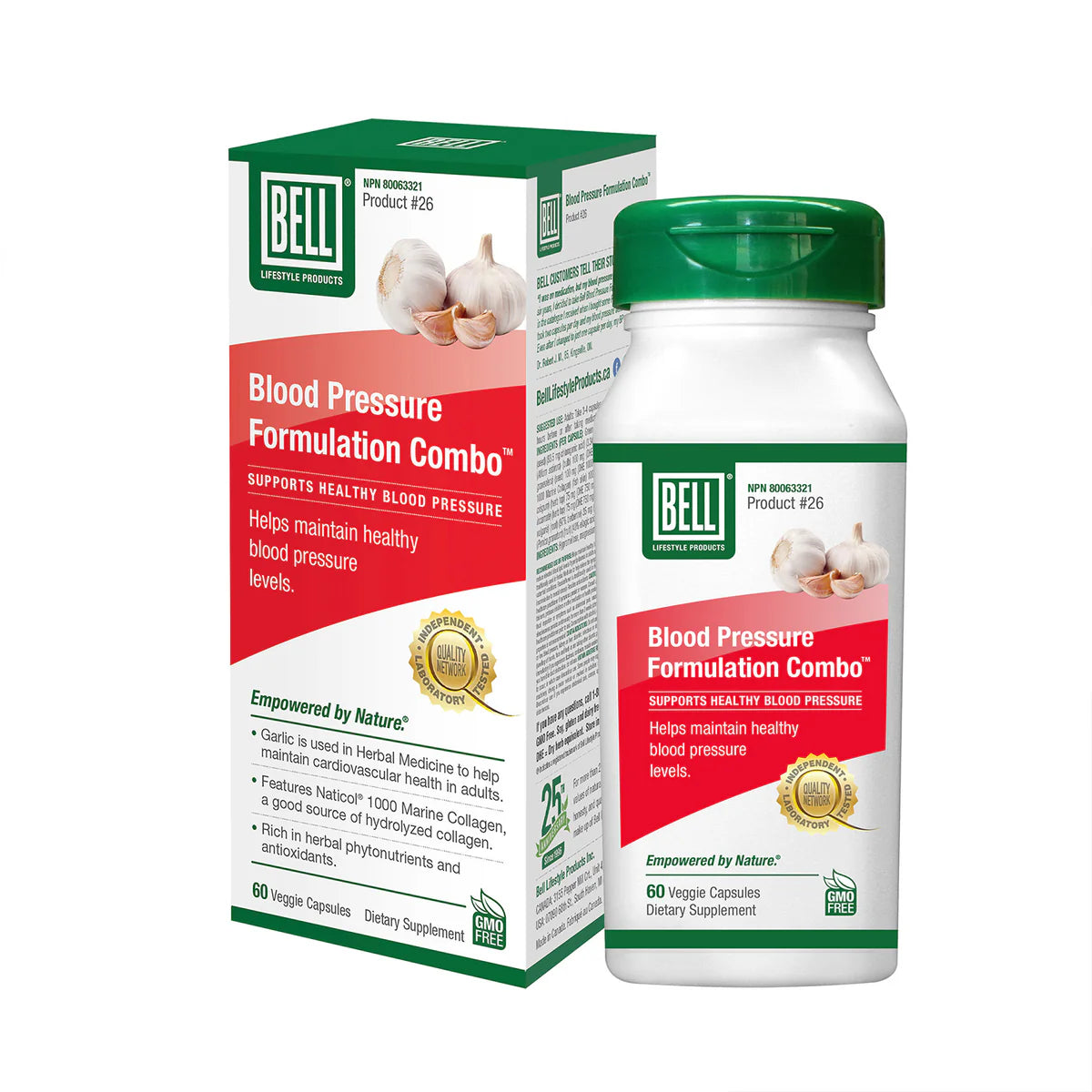 Blood Pressure Formulation Combo™ | Bell® | 60 or 120 Capsules