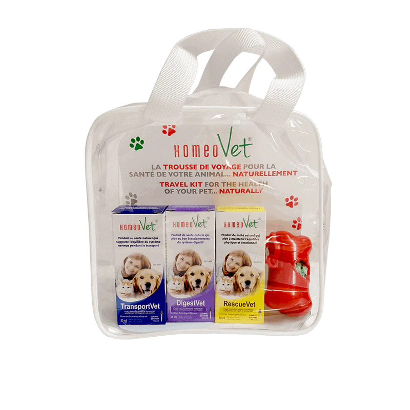 Travel Kit for pets (3 products) | HomeoVet® | 30 mL Each
