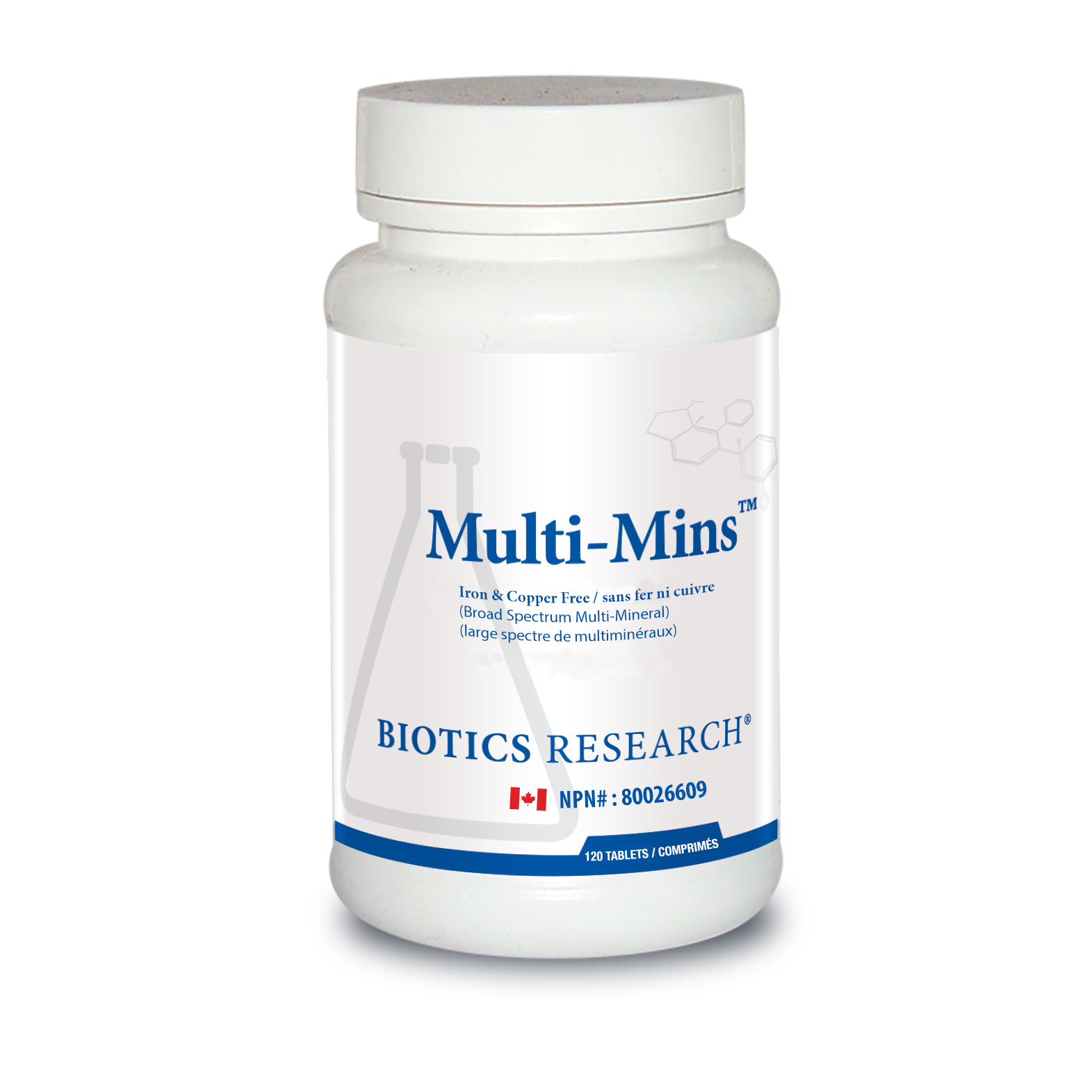 Multi-Mins™ Iron & Copper Free | Biotics Research® | 120 Tablets