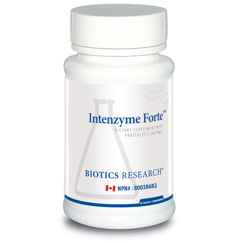 Intenzyme Forte™ | Biotics Research® | 50 OR 100 or 500 Tablets