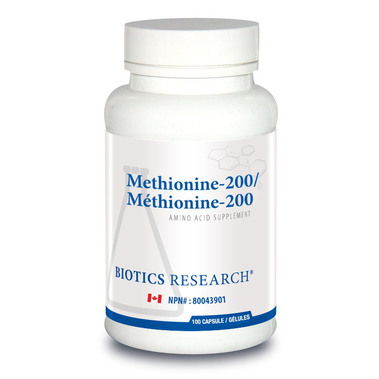 Methionine 200 | Biotics Research® | 100 Capsules