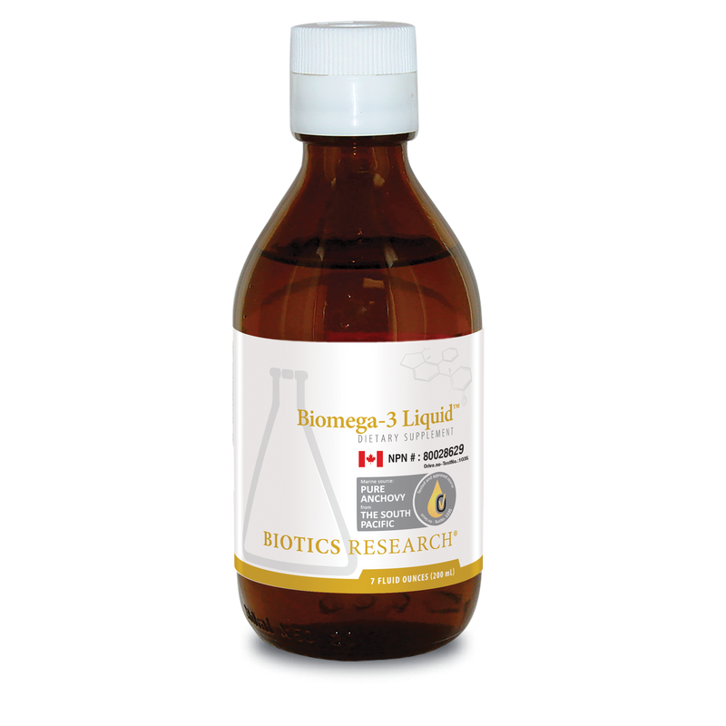 Biomega-3 Liquid (Marine Lipid) | Biotics Research® | 6.76 fl. oz. (200 mL)