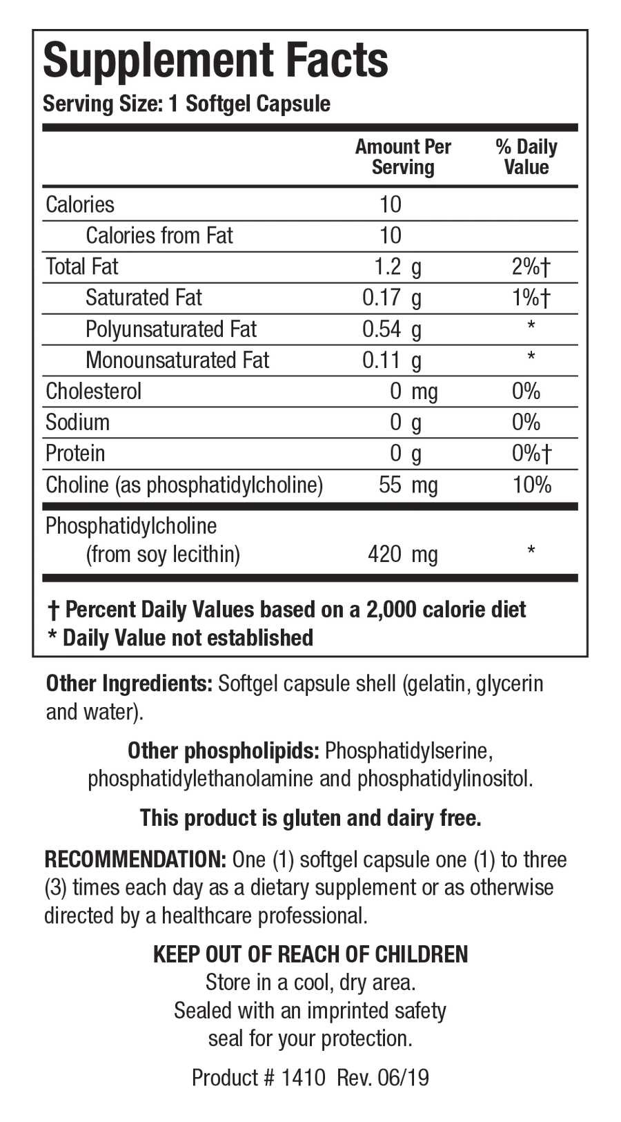 Lecithin 3X | Biotics Research® | 100 Capsules