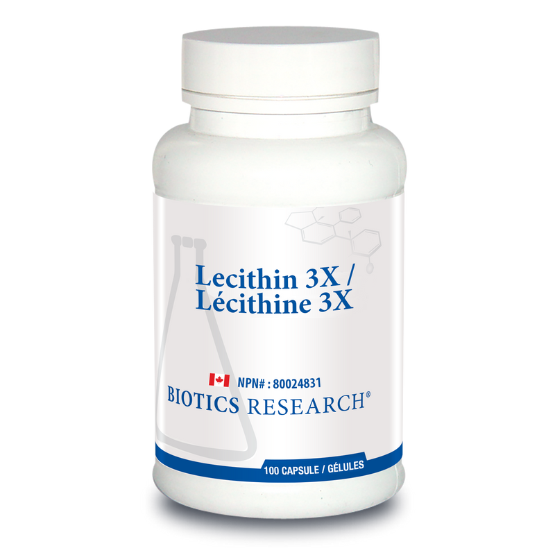 Lecithin 3X | Biotics Research® | 100 Capsules