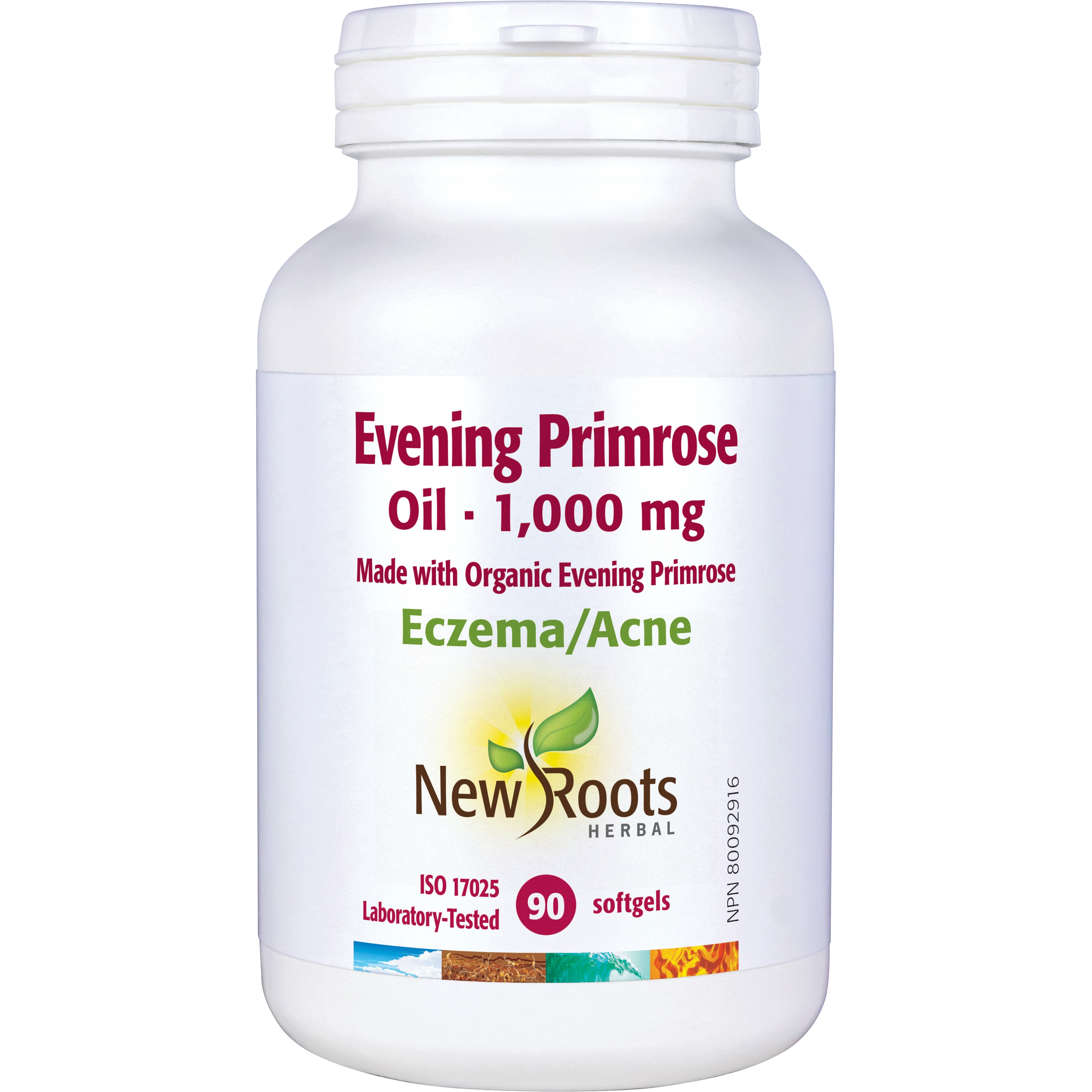 Evening Primrose Oil 1,000 mg | New Roots HERBAL® | 90 Softgels