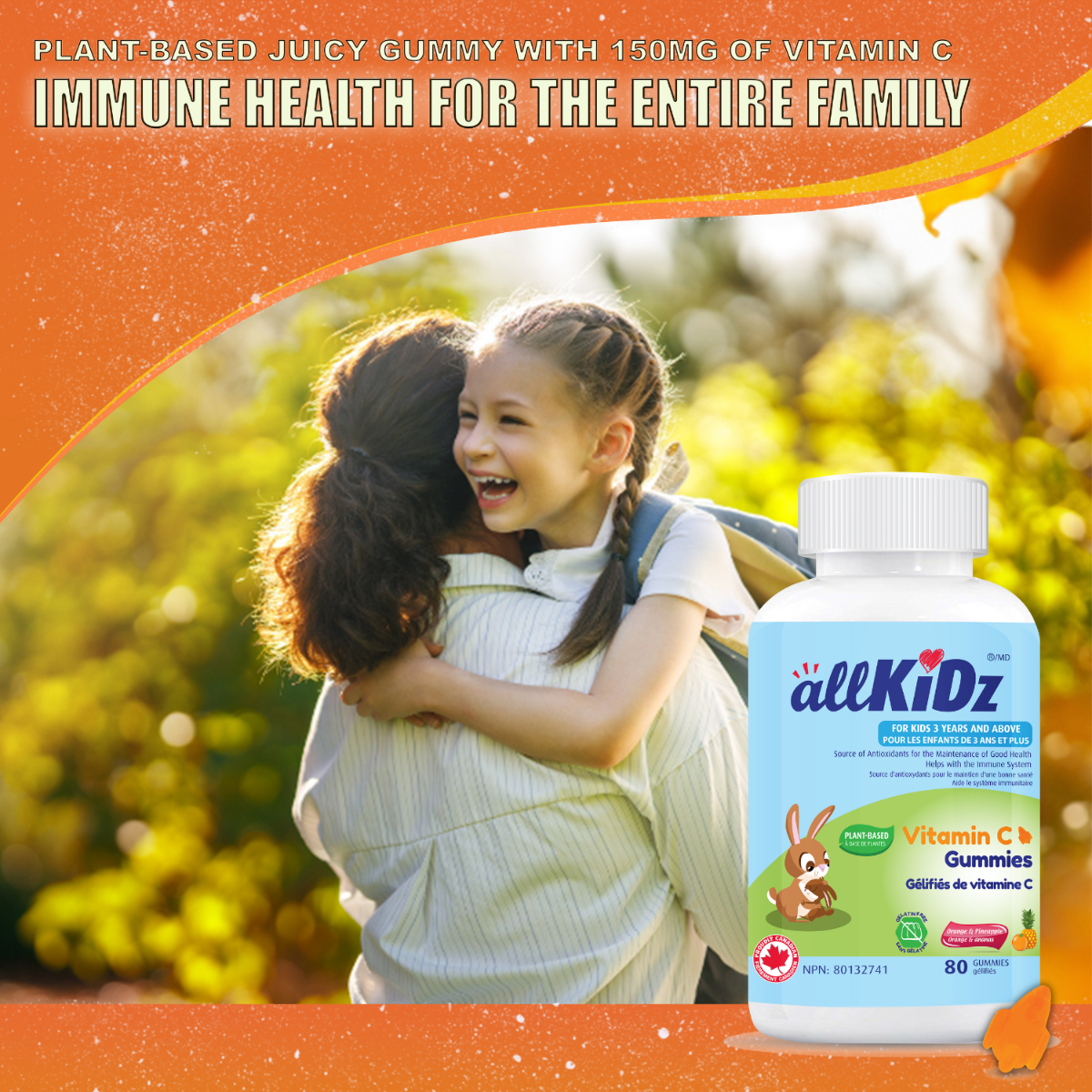 Vitamin C Gummies | allKiDz® | 80 Gummies