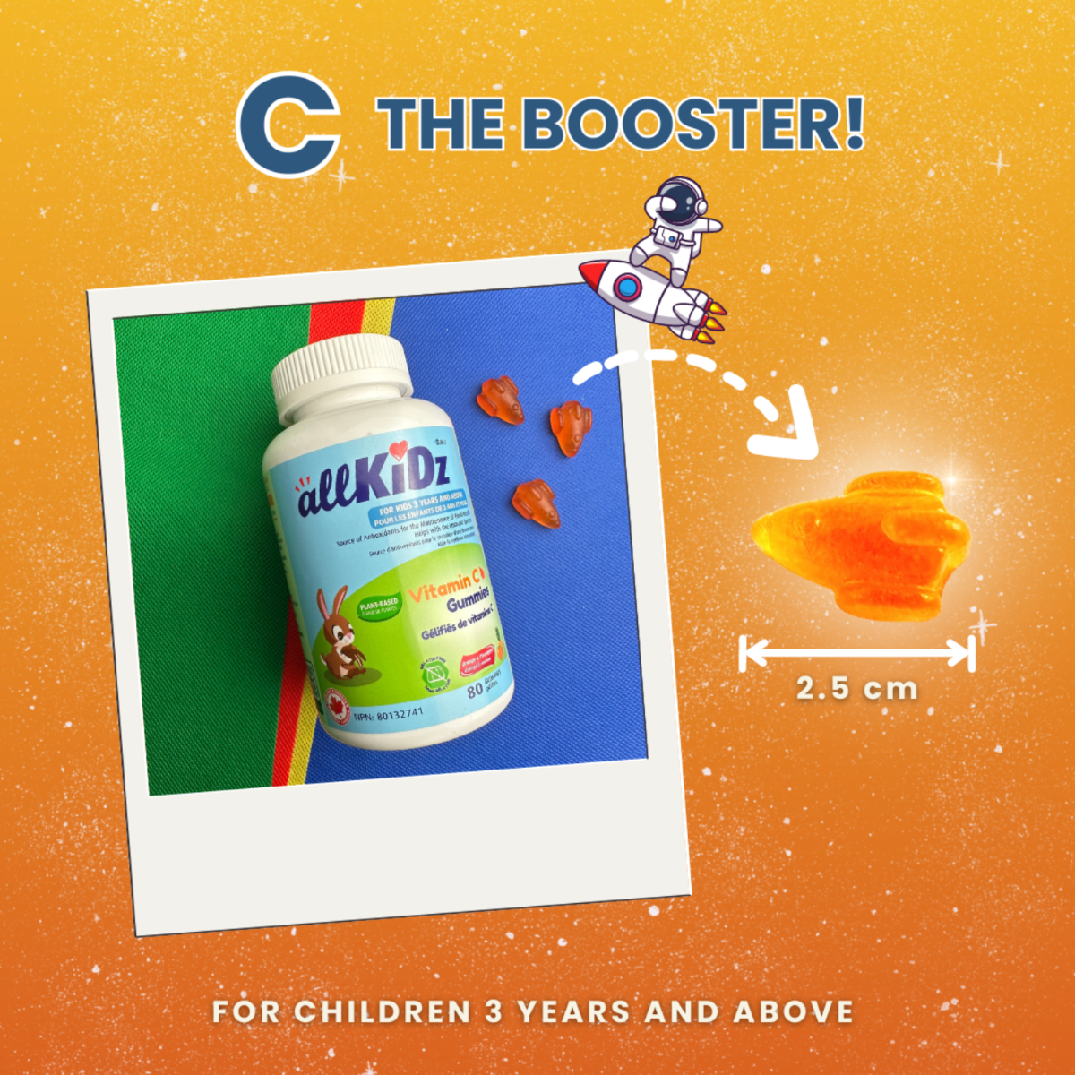 Vitamin C Gummies | allKiDz® | 80 Gummies