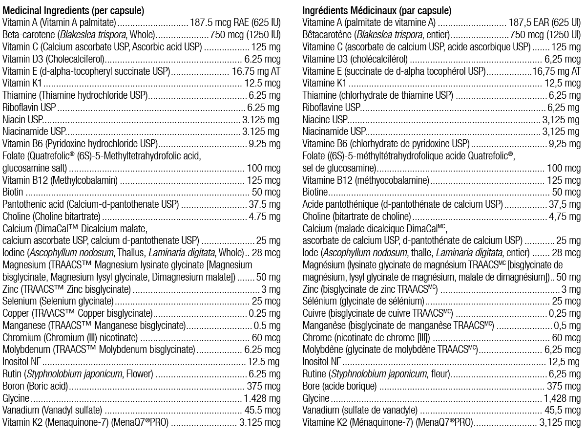 Alpha Base Capsules without Iron | Ortho Molecular | 120 Capsules